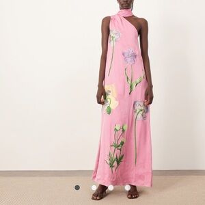 Arrange | Dresses | Arrange Applique Embroidered Lace Paneled Cami Maxi  Dress In Peach | Poshmark